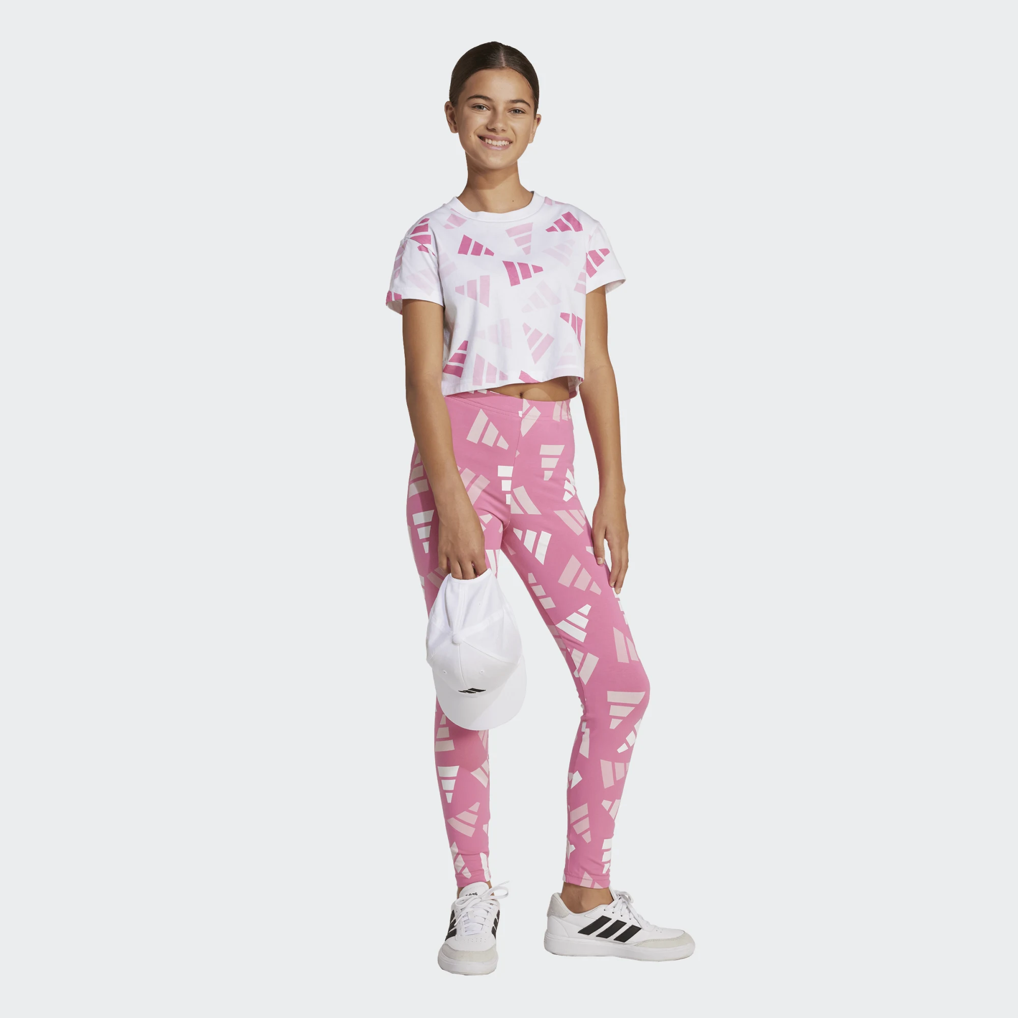 ADIDAS JUNIOR GIRL ΚΟΝΤΟΜΑΝΙΚΗ ΜΠΛΟΥΖΑ JC7710 ΛΕΥΚΟ - Image 5