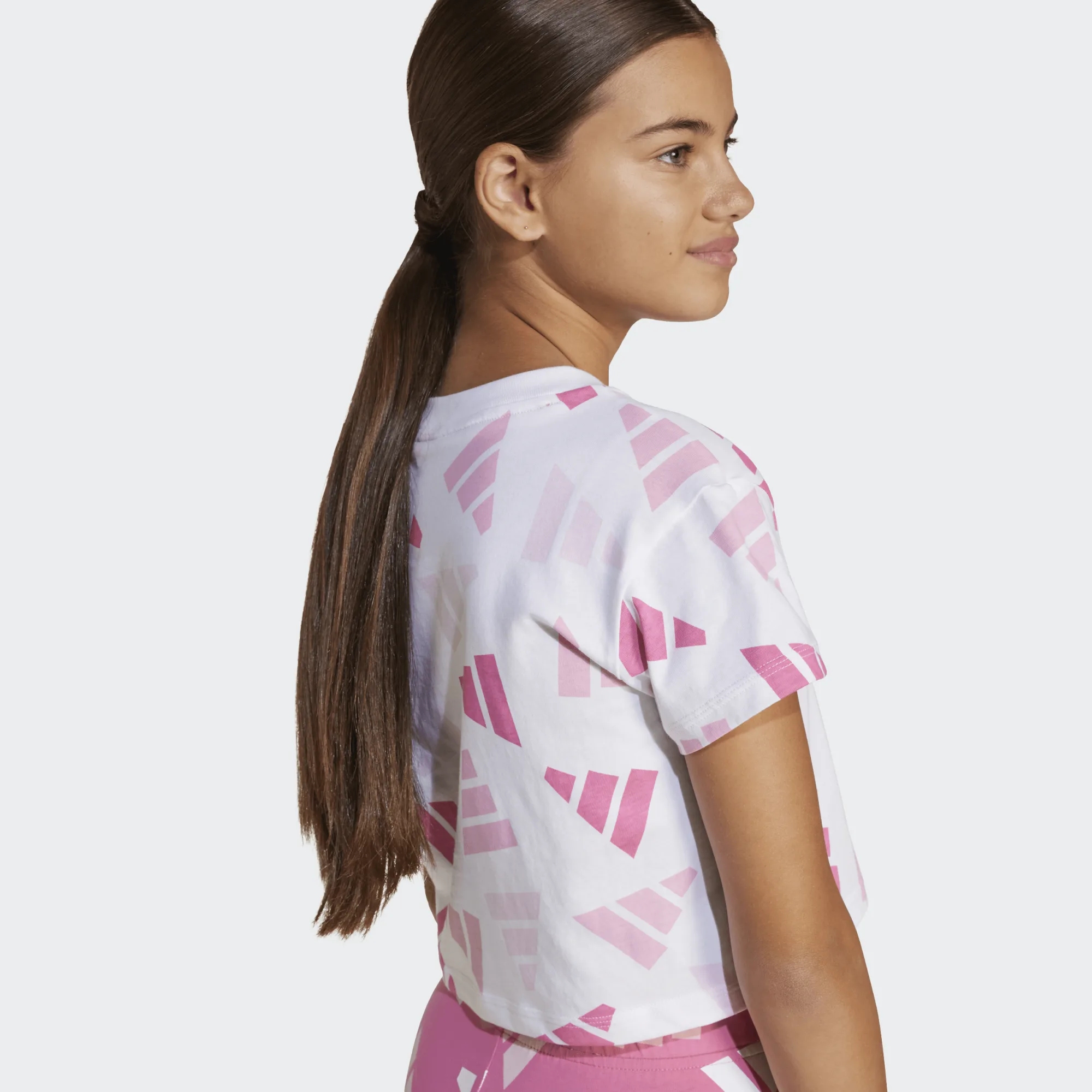 ADIDAS JUNIOR GIRL ΚΟΝΤΟΜΑΝΙΚΗ ΜΠΛΟΥΖΑ JC7710 ΛΕΥΚΟ - Image 6