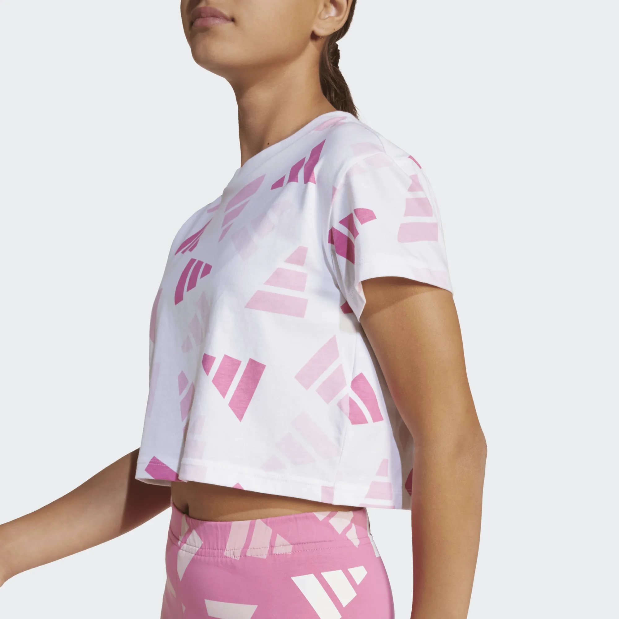 ADIDAS JUNIOR GIRL ΚΟΝΤΟΜΑΝΙΚΗ ΜΠΛΟΥΖΑ JC7710 ΛΕΥΚΟ - Image 7