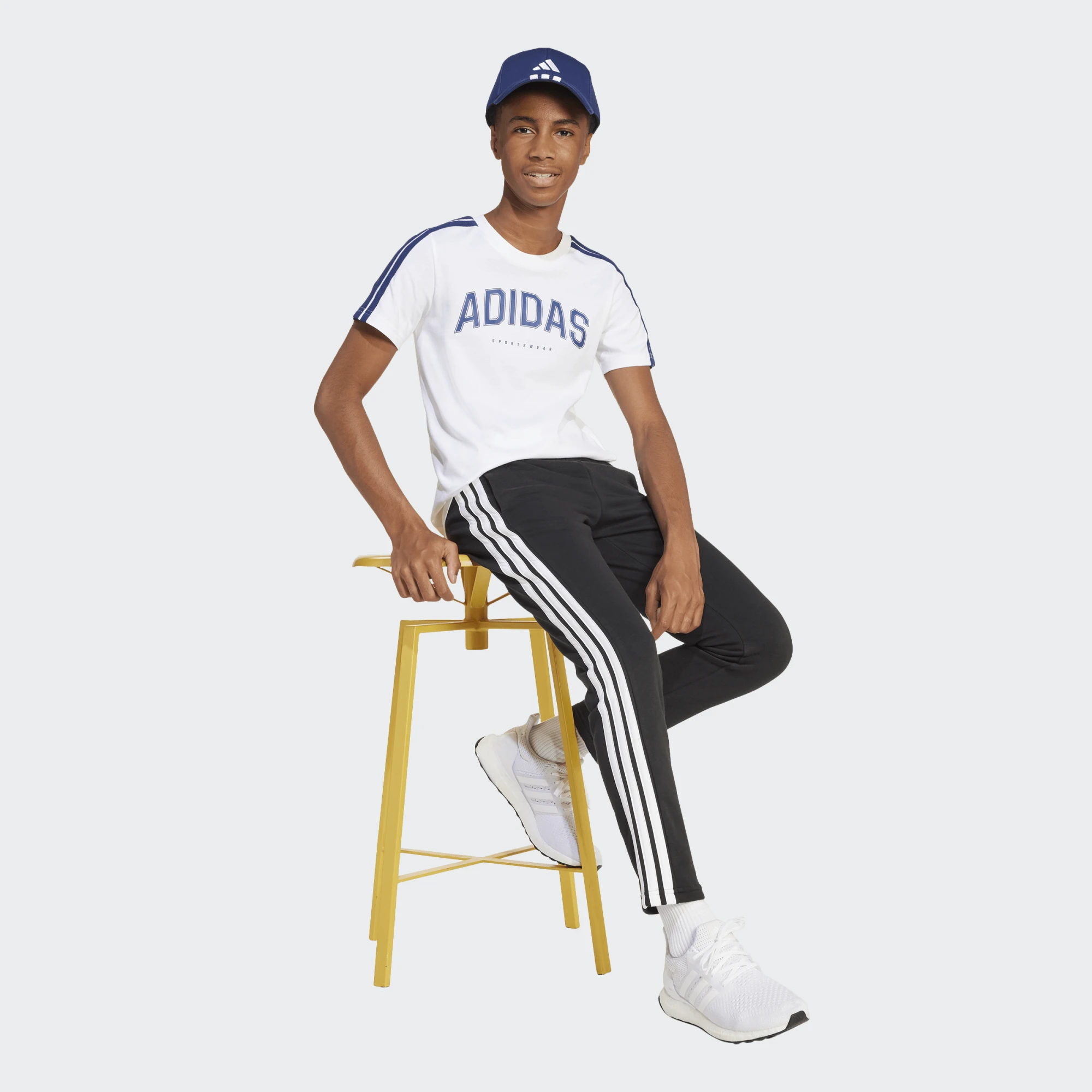 ADIDAS JUNIOR UNISEX ΚΟΝΤΟΜΑΝΙΚΗ ΜΠΛΟΥΖΑ JI6674 ΛΕΥΚΟ - Image 6