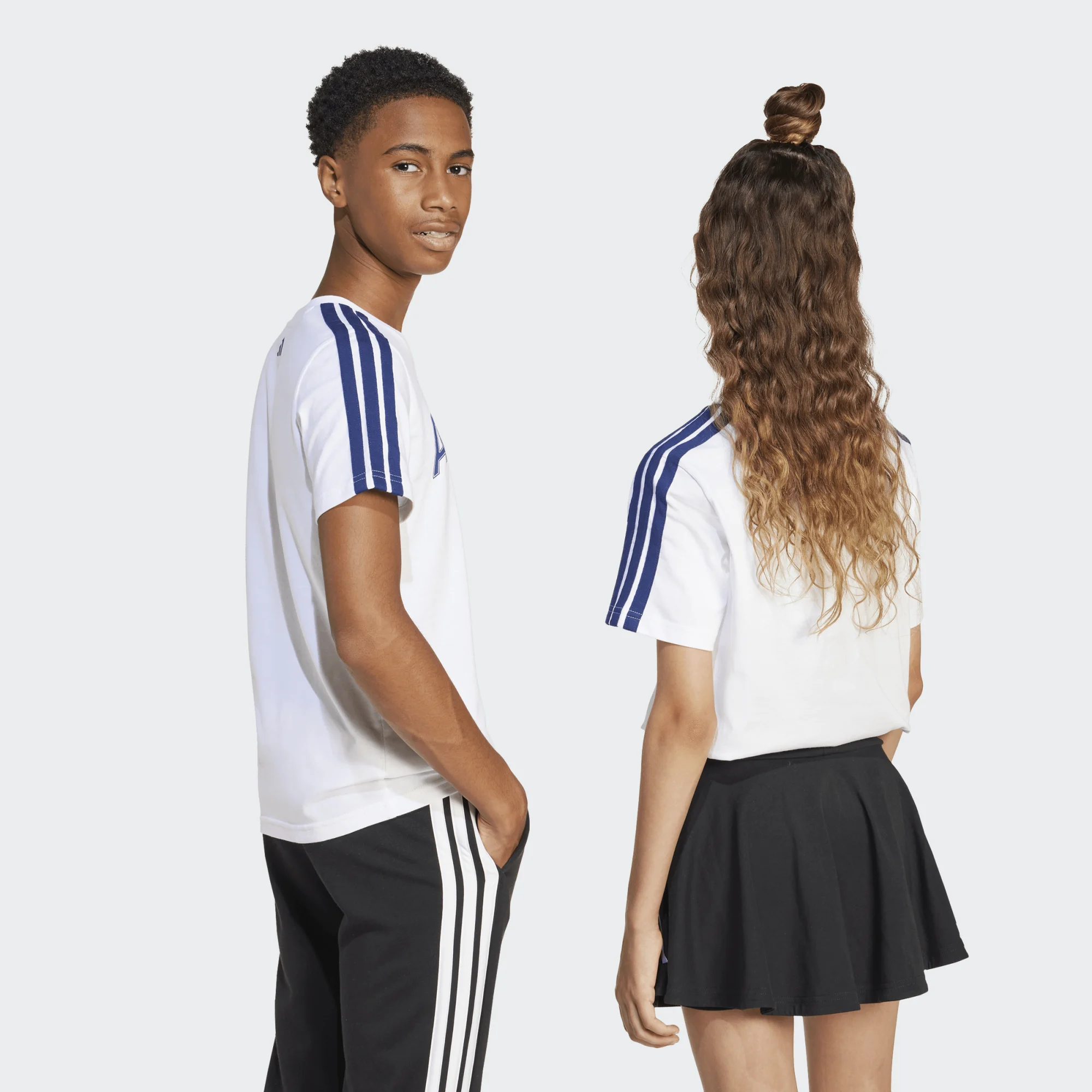 ADIDAS JUNIOR UNISEX ΚΟΝΤΟΜΑΝΙΚΗ ΜΠΛΟΥΖΑ JI6674 ΛΕΥΚΟ - Image 9