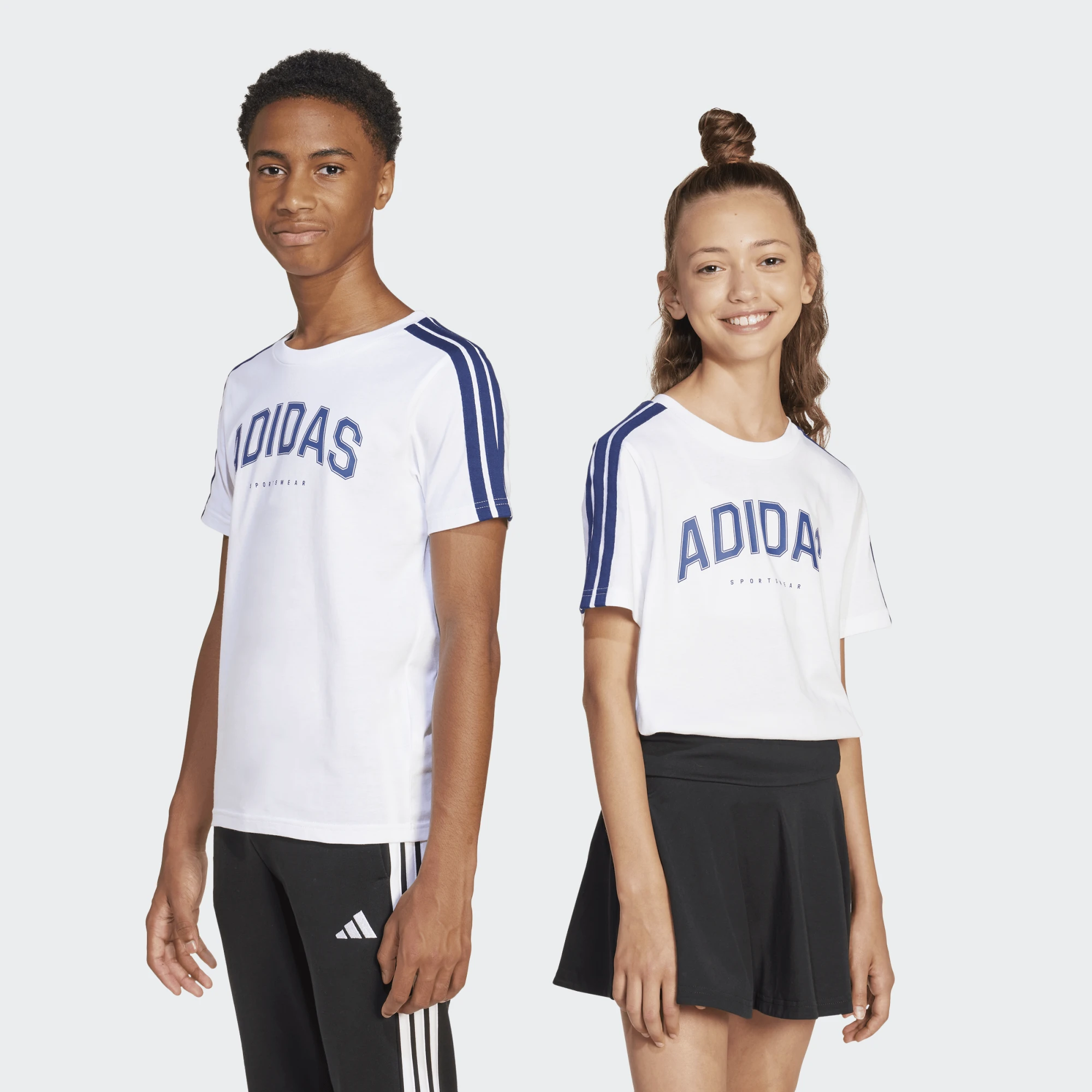 ADIDAS JUNIOR UNISEX ΚΟΝΤΟΜΑΝΙΚΗ ΜΠΛΟΥΖΑ JI6674 ΛΕΥΚΟ - Image 10