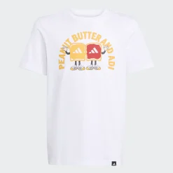 ADIDAS JUNIOR UNISEX ΚΟΝΤΟΜΑΝΙΚΗ ΜΠΛΟΥΖΑ JV5248 ΛΕΥΚΟ