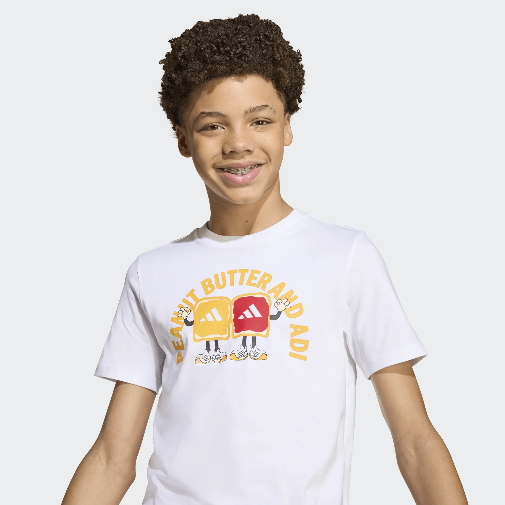 ADIDAS JUNIOR UNISEX ΚΟΝΤΟΜΑΝΙΚΗ ΜΠΛΟΥΖΑ JV5248 ΛΕΥΚΟ - Image 6