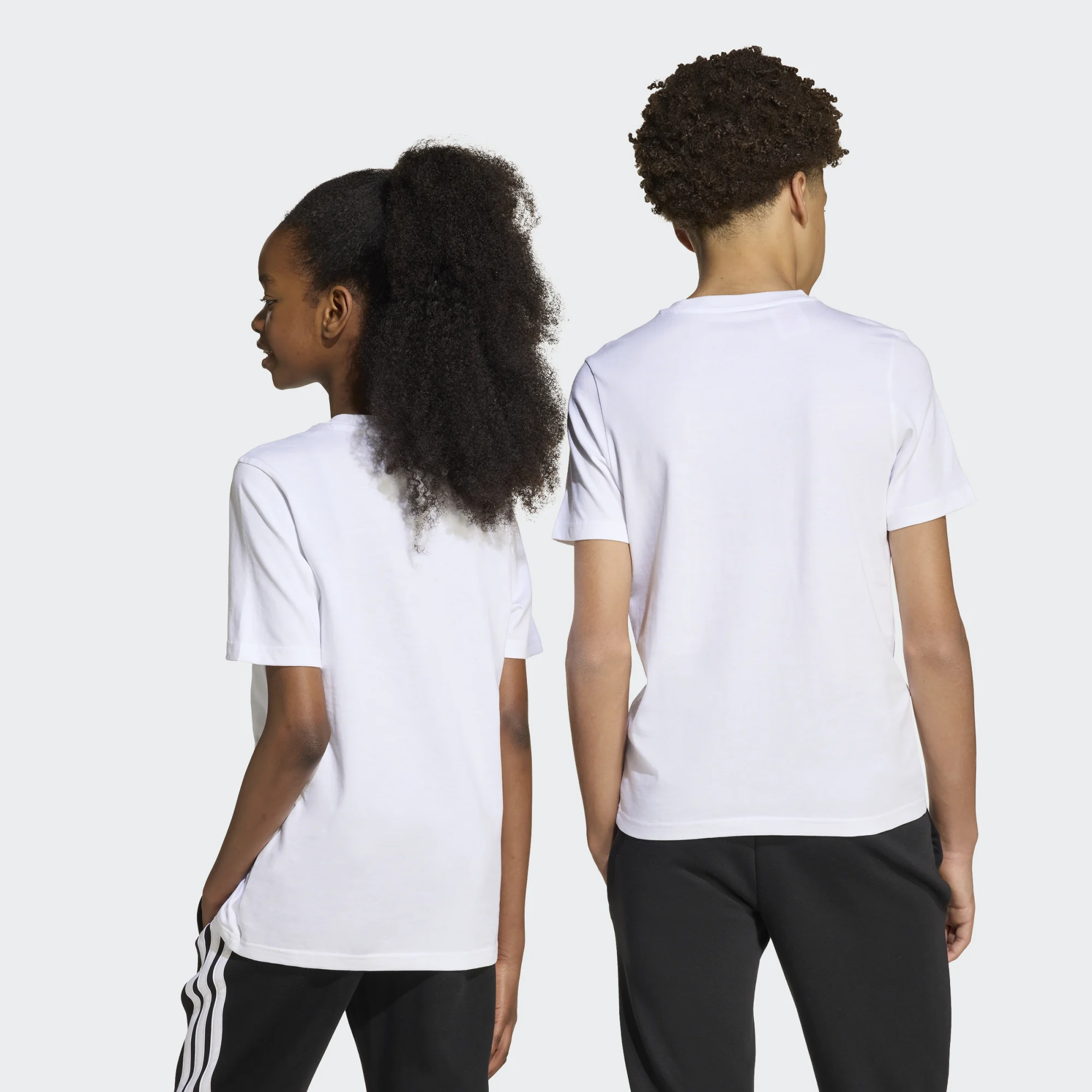 ADIDAS JUNIOR UNISEX ΚΟΝΤΟΜΑΝΙΚΗ ΜΠΛΟΥΖΑ JV5248 ΛΕΥΚΟ - Image 8
