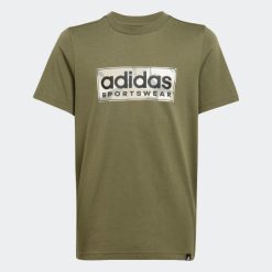 ADIDAS JUNIOR UNISEX ΚΟΝΤΟΜΑΝΙΚΗ ΜΠΛΟΥΖΑ JX6872 XAKI
