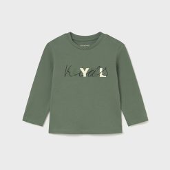 MAYORAL Μπλούζα μακρυμάνικη basic μωρό 15-00108-031 Πράσινο