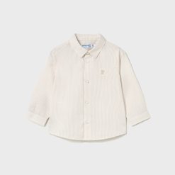 MAYORAL Πουκάμισο μακρυμάνικο μωρό 15-00124-042 Μπεζ ανοιχτό