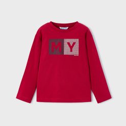 MAYORAL Μπλούζα γράμματα βασική αγόρι 15-00173-085 Κόκκινο