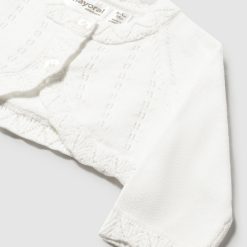 Alternative view of MAYORAL Ζακέτα μπολερό πλεκτή Νεογέννητο 15-00307-077 Εκρού