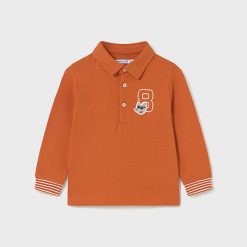 MAYORAL Πόλο μακρυμάνικο λεπτομέρειες 15-02101-070 Κολοκύθα