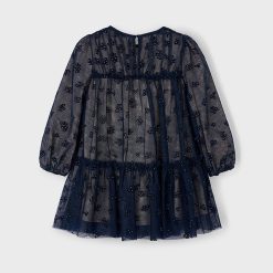 Alternative view of MAYORAL Φόρεμα κορίτσι 15-04919-050 Ναυτικό μπλε