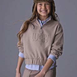 Alternative view of MAYORAL Φούτερ κορίτσι 15-07424-021 Μπεζ