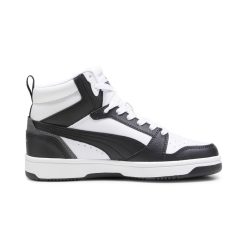 PUMA JUNIOR BOY REBOUND LAYUP V6 MID 393831 01 BLACK/WHITE