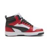 PUMA JUNIOR BOY REBOUND LAYUP V6 MID 393831 03 WHITE/RED