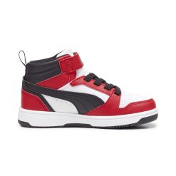 PUMA JUNIOR BOY REBOUND LAYUP V6 MID 393832 03 RED/WHITE
