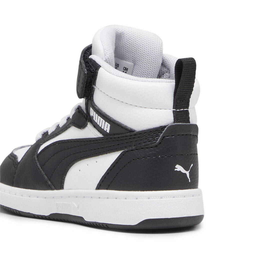 PUMA INFANT UNISEX REBOUND V6 MID 396542 01 ΜΑΥΡΟ/ΛΕΥΚΟ - Image 3