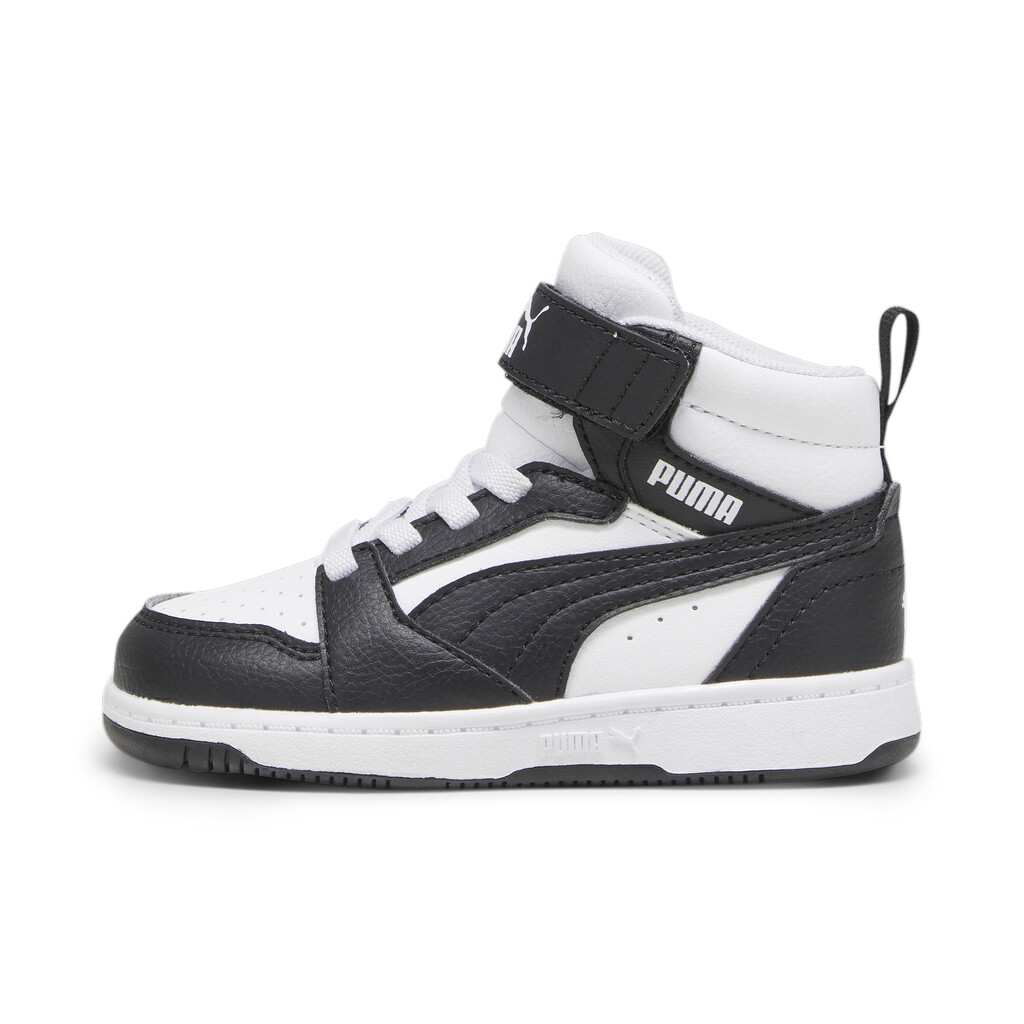 PUMA INFANT UNISEX REBOUND V6 MID 396542 01 ΜΑΥΡΟ/ΛΕΥΚΟ - Image 4