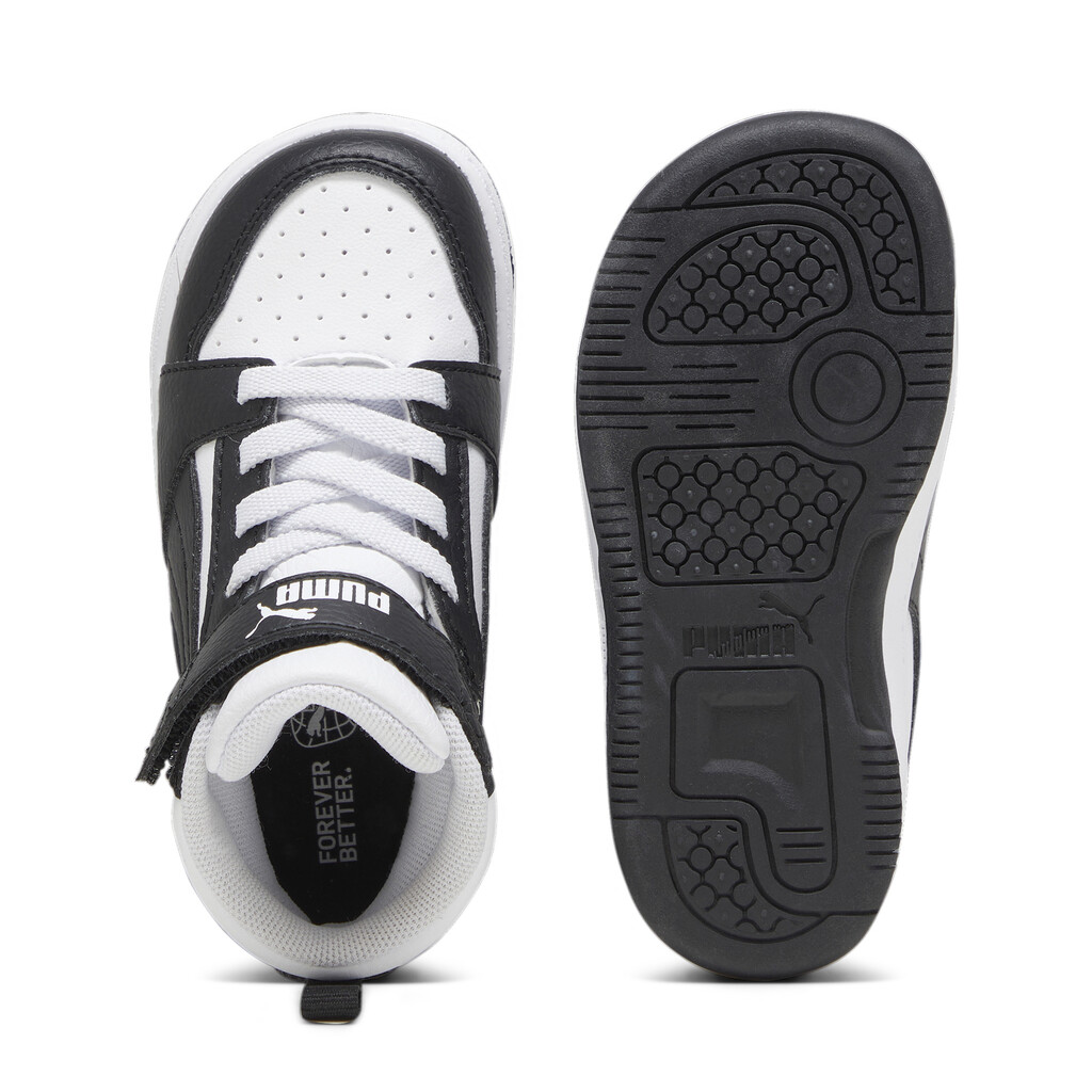 PUMA INFANT UNISEX REBOUND V6 MID 396542 01 ΜΑΥΡΟ/ΛΕΥΚΟ - Image 5