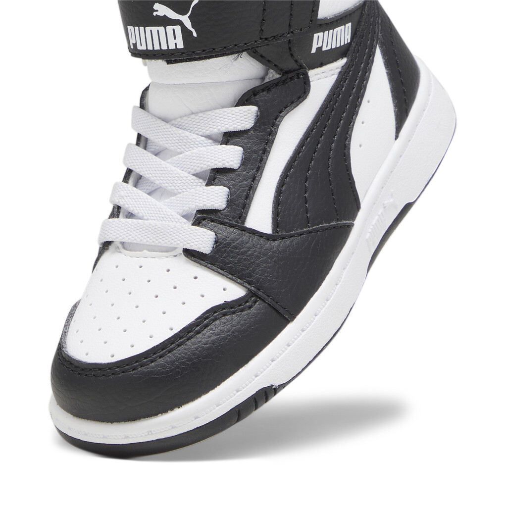 PUMA INFANT UNISEX REBOUND V6 MID 396542 01 ΜΑΥΡΟ/ΛΕΥΚΟ - Image 7