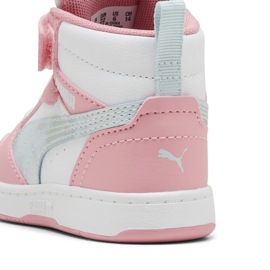 PUMA INFANT GIRL REBOUND MIDSpace Belle AC V6 MID 402769 01 ΛΕΥΚΟ/ΡΟΖ - Image 3