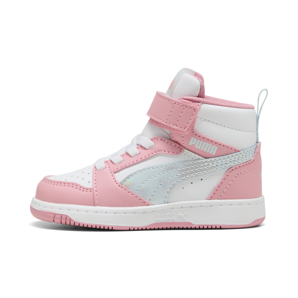 PUMA INFANT GIRL REBOUND MIDSpace Belle AC V6 MID 402769 01 ΛΕΥΚΟ/ΡΟΖ - Image 4