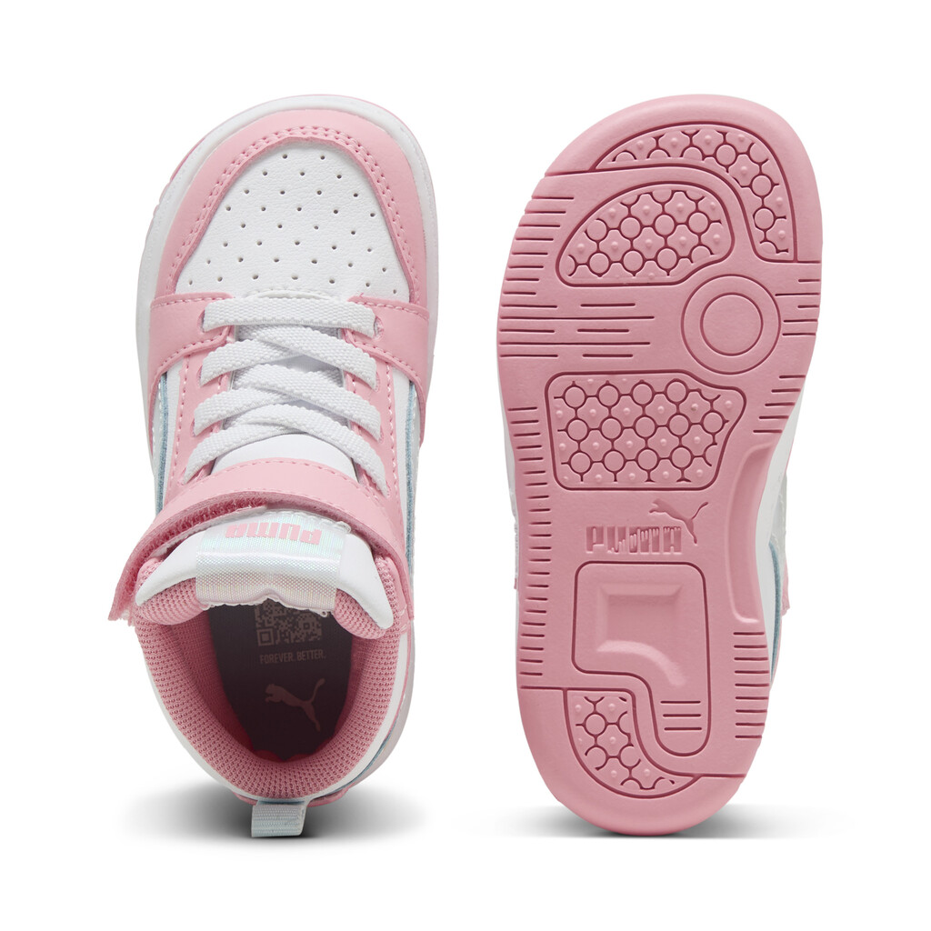 PUMA INFANT GIRL REBOUND MIDSpace Belle AC V6 MID 402769 01 ΛΕΥΚΟ/ΡΟΖ - Image 5