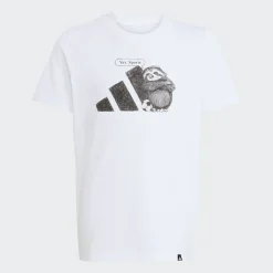 ADIDAS JUNIOR UNISEX ΚΟΝΤΟΜΑΝΙΚΗ ΜΠΛΟΥΖΑ JV5251 ΛΕΥΚΟ