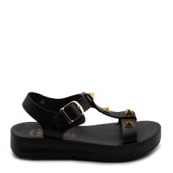 PRETTY SOFT SANDAL JUNIOR GIRL 1554 ΜΑΥΡΟ