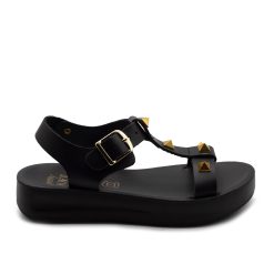 Alternative view of PRETTY SOFT SANDAL JUNIOR GIRL 1554 ΜΑΥΡΟ
