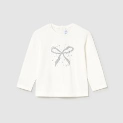 MAYORAL Μπλούζα βασική καρδιές μωρό 15-00116-065 Κρεμ