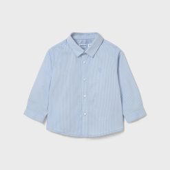 MAYORAL Πουκάμισο βασικό μωρό 15-00124-043 Γαλάζιο ρίγες
