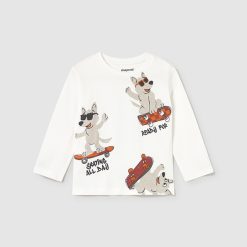 MAYORAL Μπλούζα μωρό 15-02061-060 Κρεμ