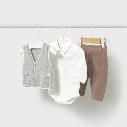 MAYORAL Σετ παντελόνι μακρύ Νεογέννητο 15-02582-039 Μπεζ