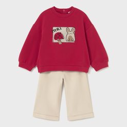 MAYORAL Σετ παντελόνι μακρύ μωρό 15-02594-075 Κόκκινο