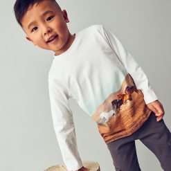 Alternative view of MAYORAL Μπλούζα αγόρι 15-04094-010 Στάμπα άλογα