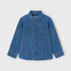 MAYORAL Πουκάμισο αγόρι 15-04126-070 Τζιν
