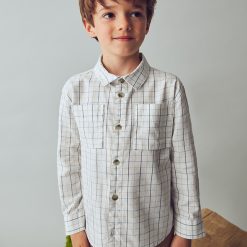 Alternative view of MAYORAL Πουκάμισο αγόρι 15-04128-034 Κρεμ