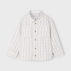 MAYORAL Πουκάμισο αγόρι 15-04128-034 Κρεμ