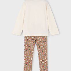 Alternative view of MAYORAL Σετ κολάν κορίτσι 15-04719-022 Κάμελ Κόκκινο