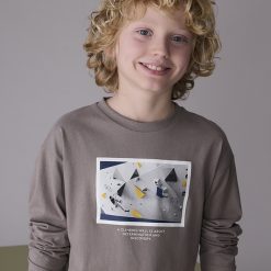 Alternative view of MAYORAL Μπλούζα αγόρι 15-07006-032 Πέτρα