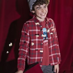 Alternative view of MAYORAL Πουκάμισο αγόρι 15-07108-054 Μούρο