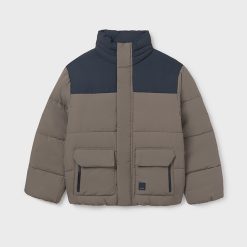 MAYORAL Μπουφάν αγόρι 15-07414-031 Πέτρα-Ναυτικό μπλε