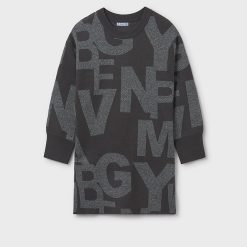 MAYORAL Φόρεμα κορίτσι 15-07911-014 Μολυβί έντονο