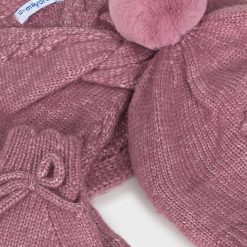 Alternative view of MAYORAL Σετ σκούφος και κασκόλ μωρό 15-10019-049 Ροζέ μιξ