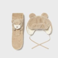 MAYORAL Σετ σκούφος και κασκόλ μωρό 15-10020-065 Άμμος