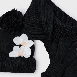 Alternative view of MAYORAL Σετ σκούφος και κασκόλ κορίτσι 15-10071-088 Μαύρο