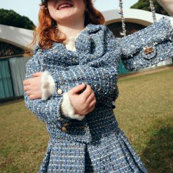 Alternative view of Abel & Lula Φούστα tweed κορίτσι 15-05520-004 Γαλάζιο