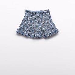 Abel & Lula Φούστα tweed κορίτσι 15-05520-004 Γαλάζιο