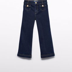 Abel & Lula Παντελόνι denim palazzo κορίτσι 15-05722-005 Τζιν σκούρο